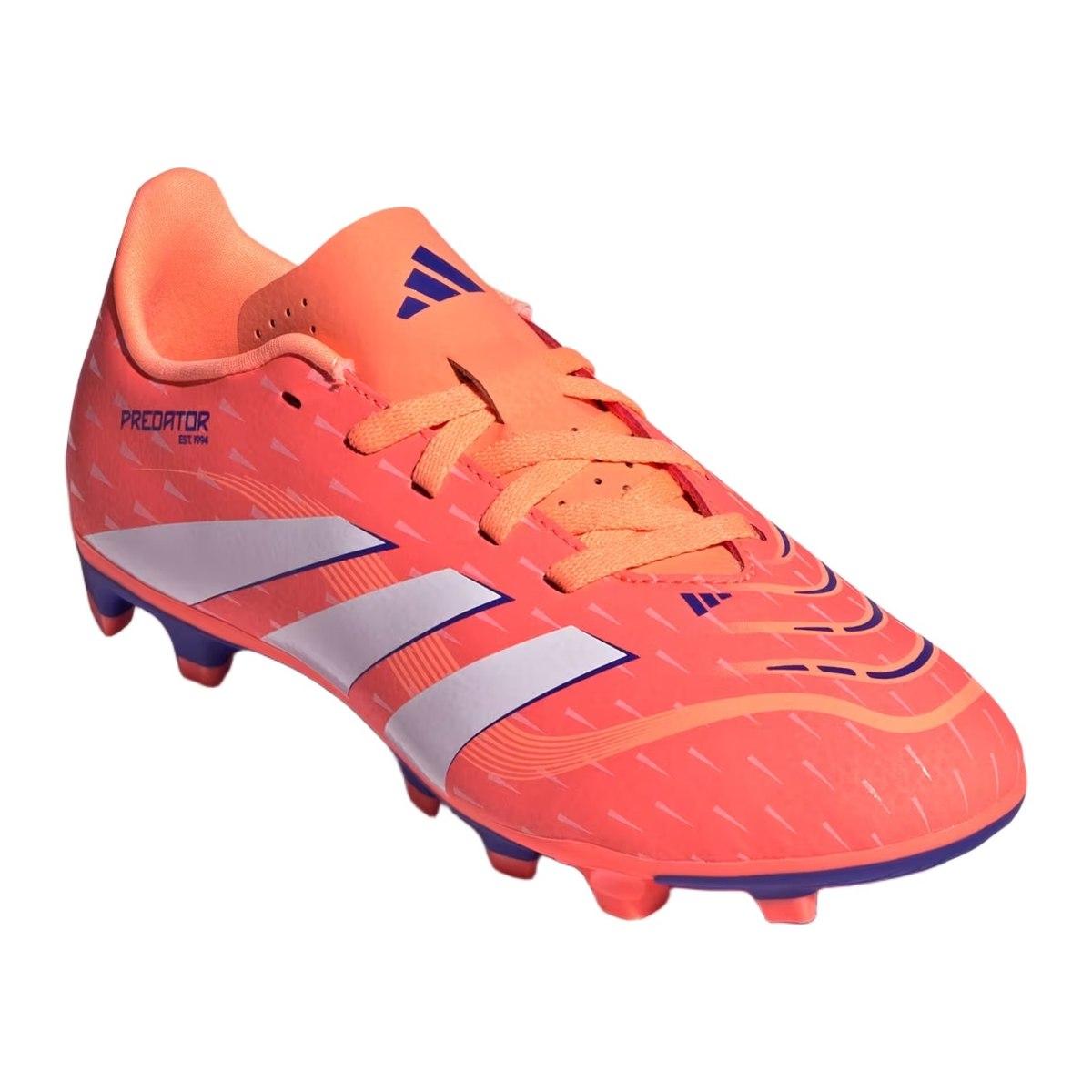 Adidas Predator Club FG/MG J Scarpe Calcio Bambino Rosso/White/Beaora