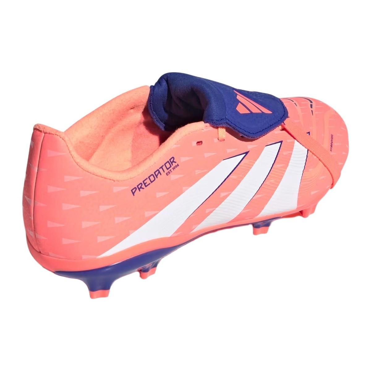 Adidas Predator League Ft FG/MG J Scarpe Calcio Bambino Arancione/Bianco