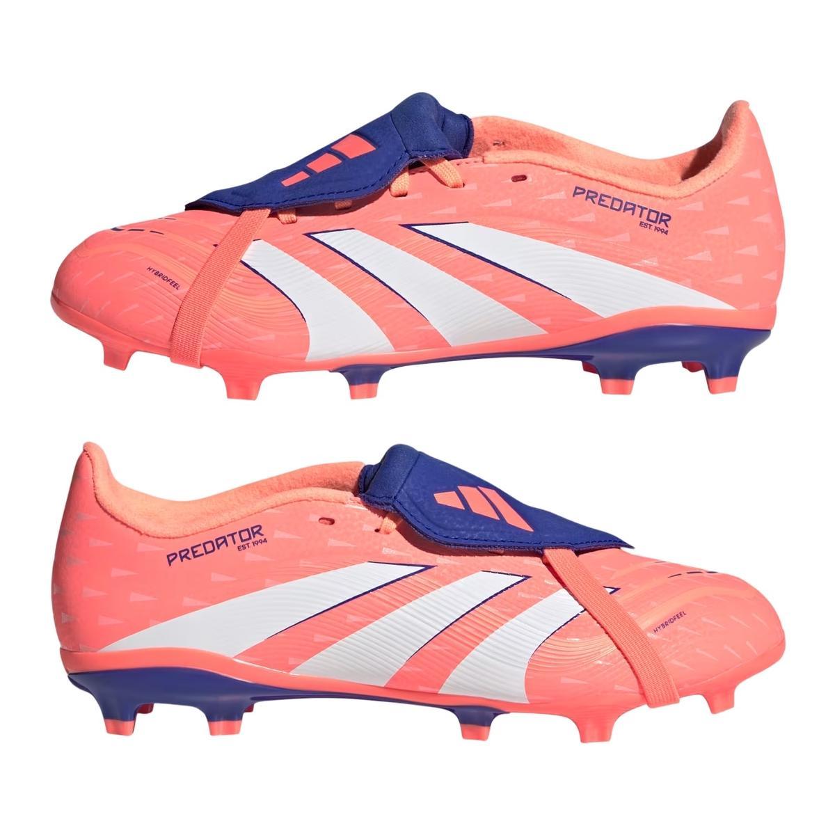 Adidas Predator League Ft FG/MG J Scarpe Calcio Bambino Arancione/Bianco