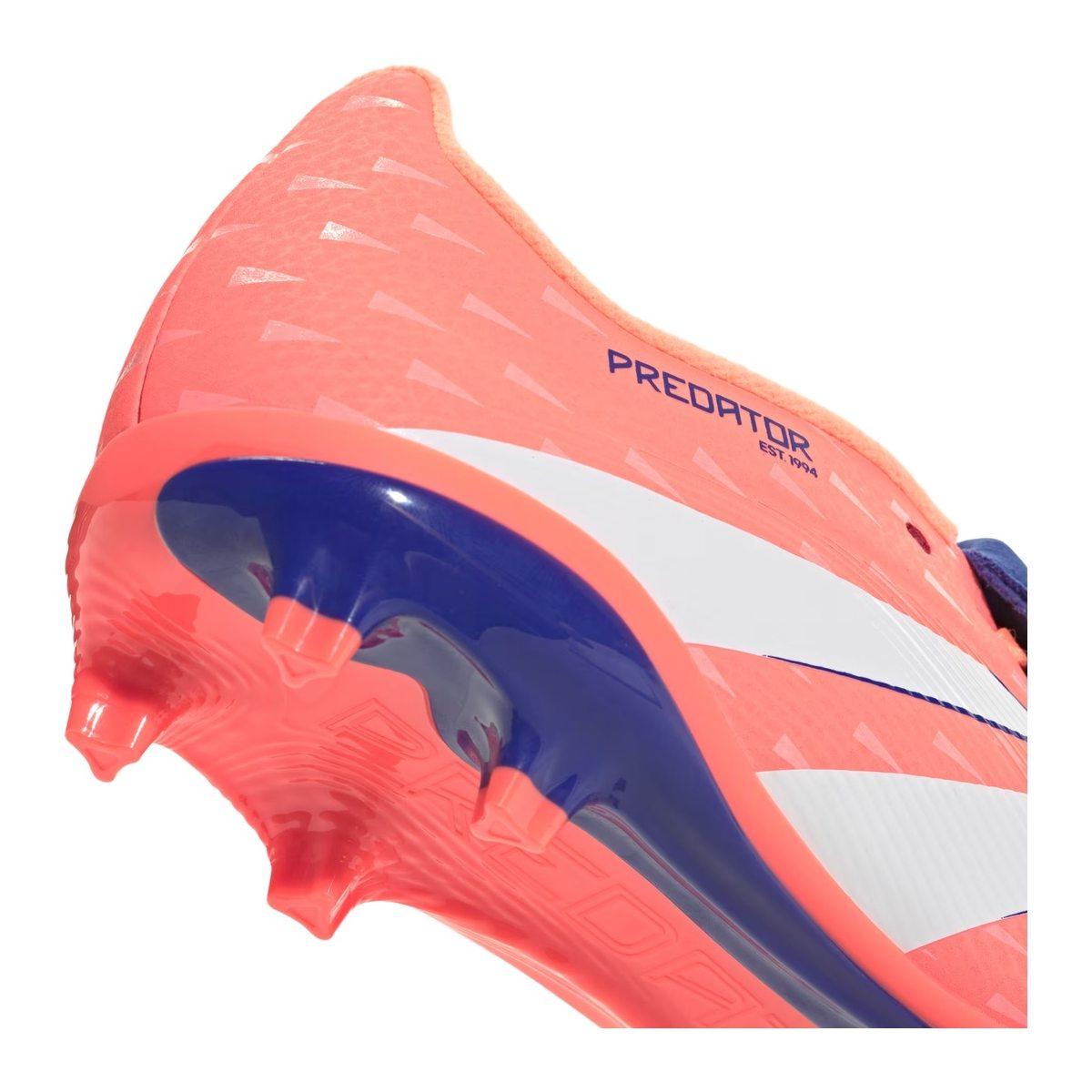 Adidas Predator League Ft FG/MG J Scarpe Calcio Bambino Arancione/Bianco