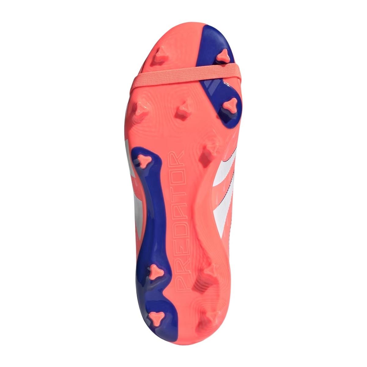 Adidas Predator League Ft FG/MG J Scarpe Calcio Bambino Arancione/Bianco