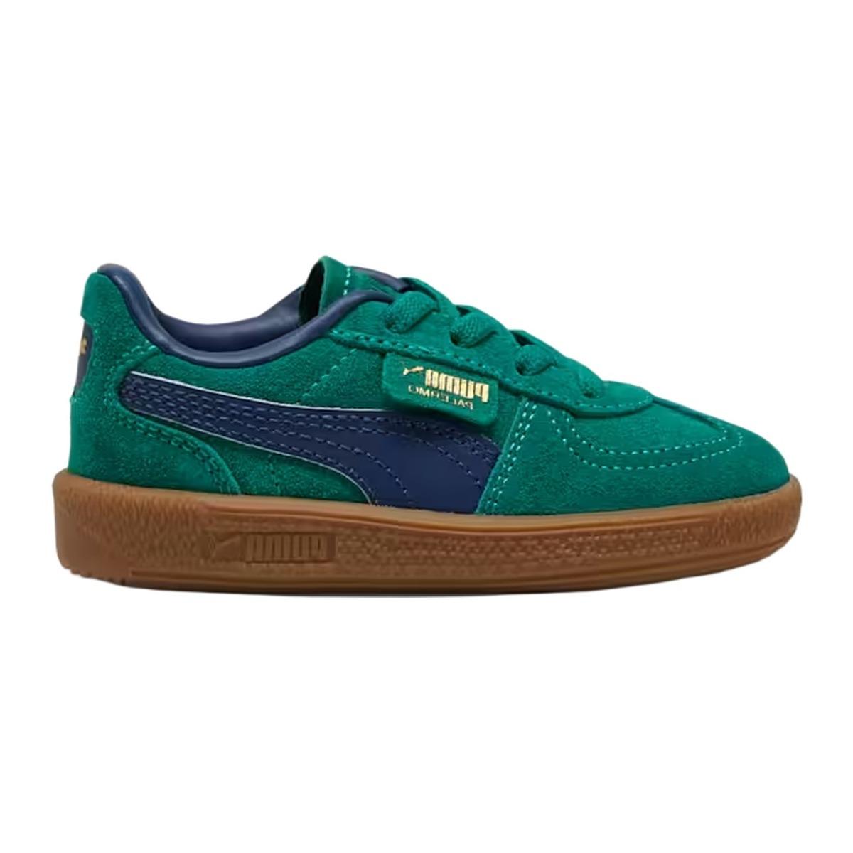 PUMA Palermo Ps 35 Scarpe Sneakers Bambino Wildgreen/Persianblue