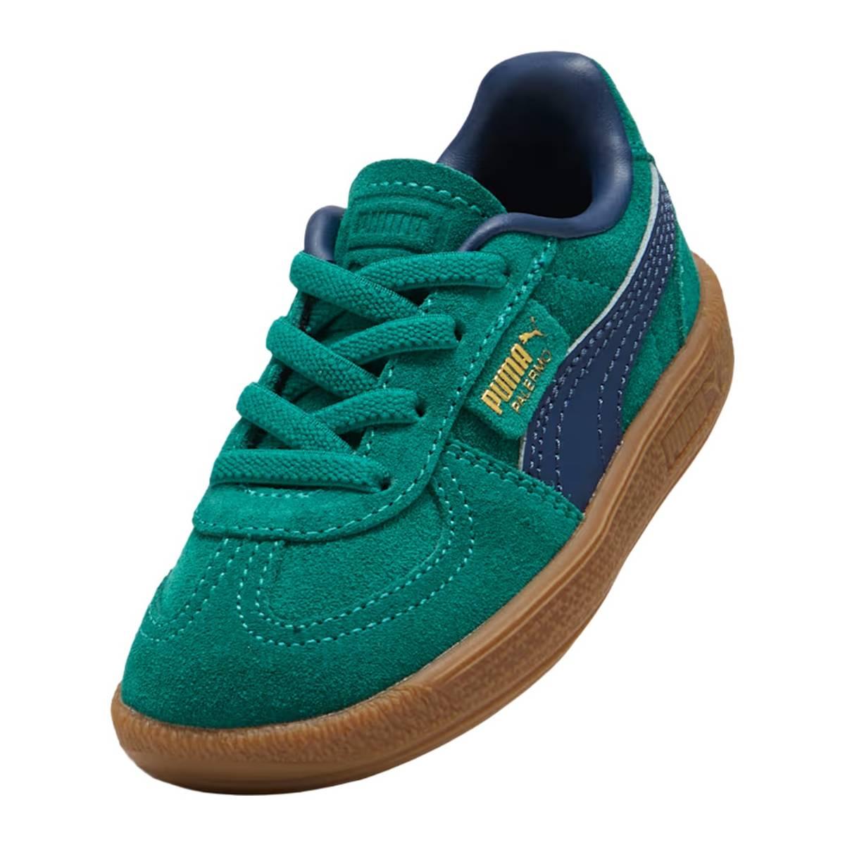 PUMA Palermo Ps 35 Scarpe Sneakers Bambino Wildgreen/Persianblue