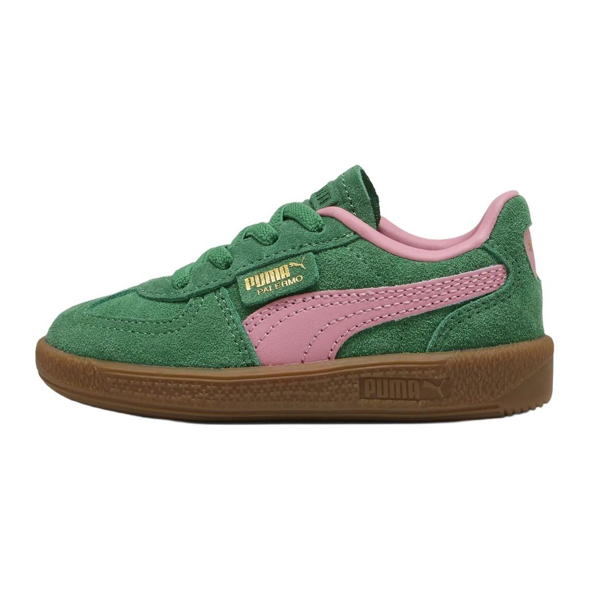 PUMA Palermo Ac Inf Scarpe Fitness e Training Neonato Verde Archivio/Rosa