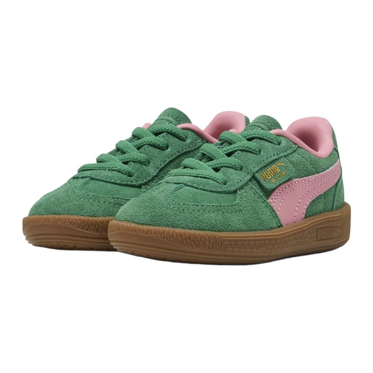 PUMA Palermo Ac Inf Scarpe Fitness e Training Neonato Verde Archivio/Rosa