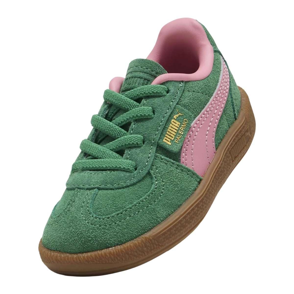 PUMA Palermo Ac Inf Scarpe Fitness e Training Neonato Verde Archivio/Rosa