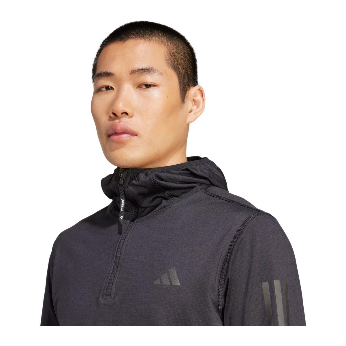 Adidas Otr B Win Hz Felpa con Cappuccio Uomo Fitness e Training Nero