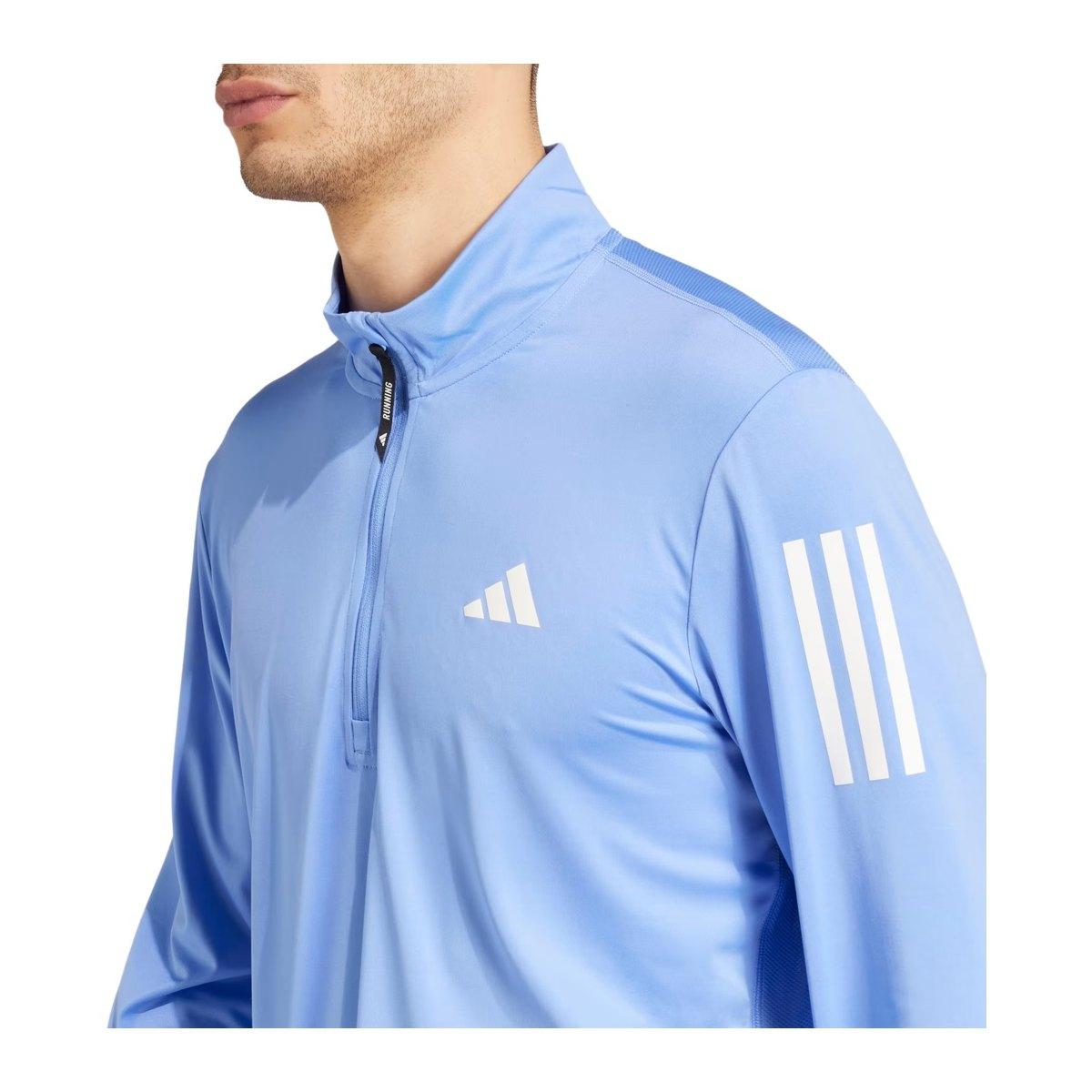 Adidas Otr B Hz BluFus Maglia Mezza Zip Fitness Uomo