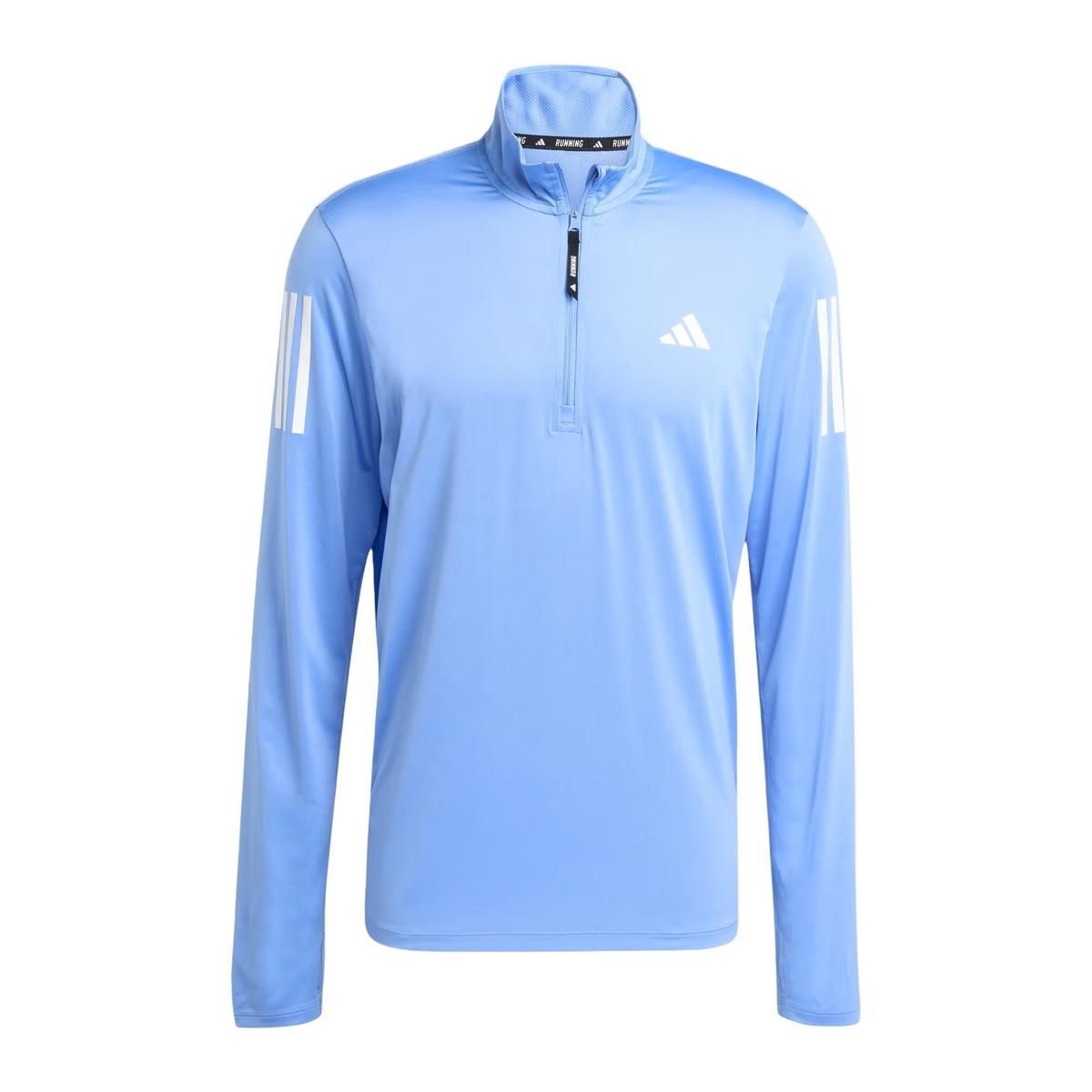 Adidas Otr B Hz BluFus Maglia Mezza Zip Fitness Uomo