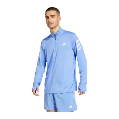 Adidas Otr B Hz BluFus Maglia Mezza Zip Fitness Uomo
