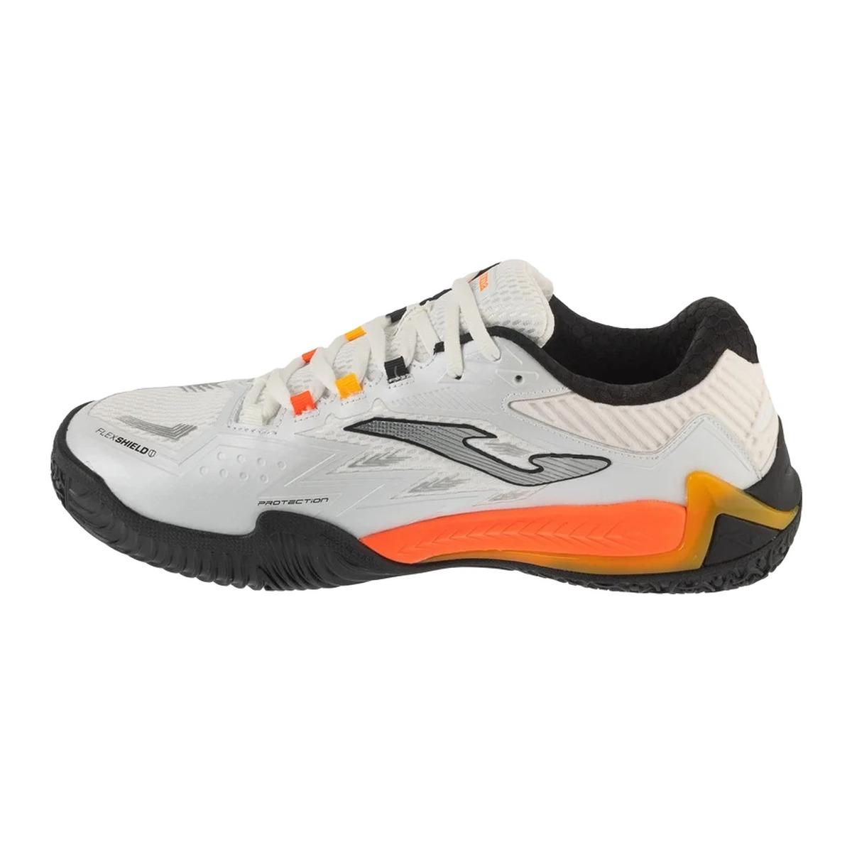 JOMA Open Men 2516 Scarpe Padel Uomo Bianco Fluorosaffron