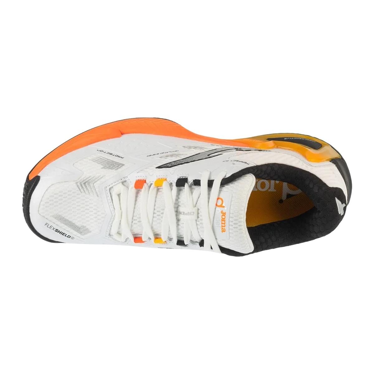 JOMA Open Men 2516 Scarpe Padel Uomo Bianco Fluorosaffron