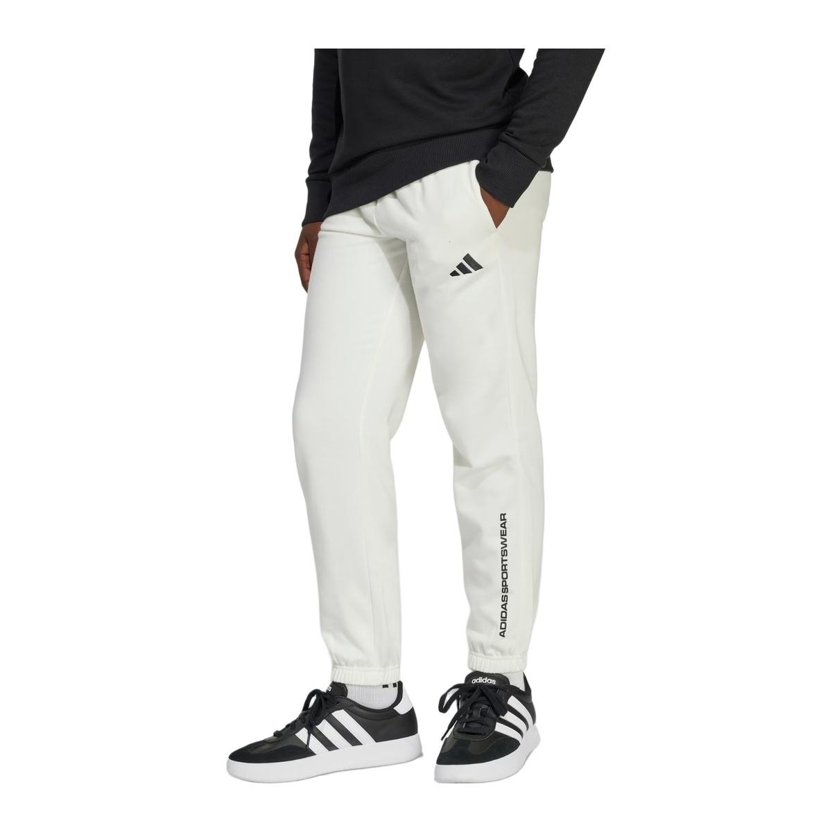 Adidas B FL PT Owhite Pantaloni Fitness e Training Bambino