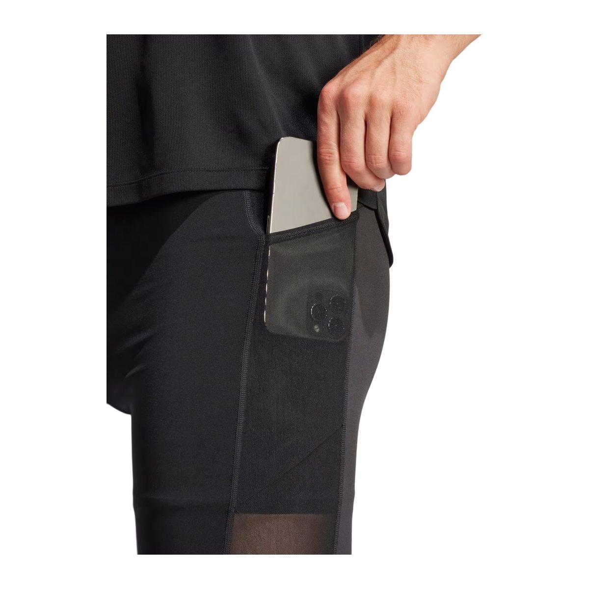 Adidas Run It Tight Pantaloni Leggings Running Uomo Neri