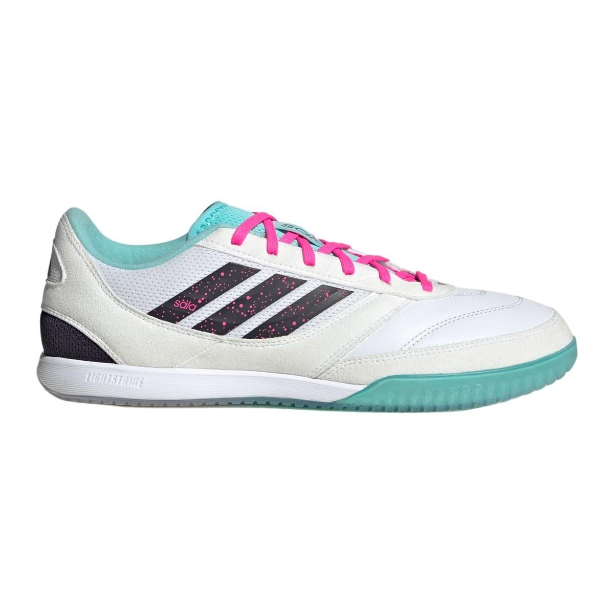 Adidas Top Sala Competition II Scarpe Calcetto Uomo Bianco/Azzurro/Fluo