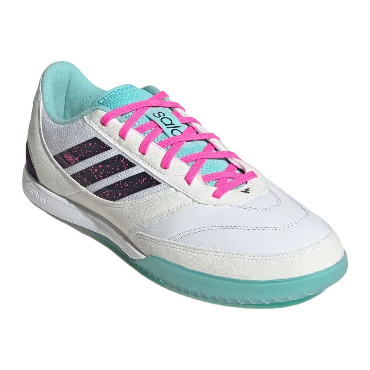 Adidas Top Sala Competition II Scarpe Calcetto Uomo Bianco/Azzurro/Fluo
