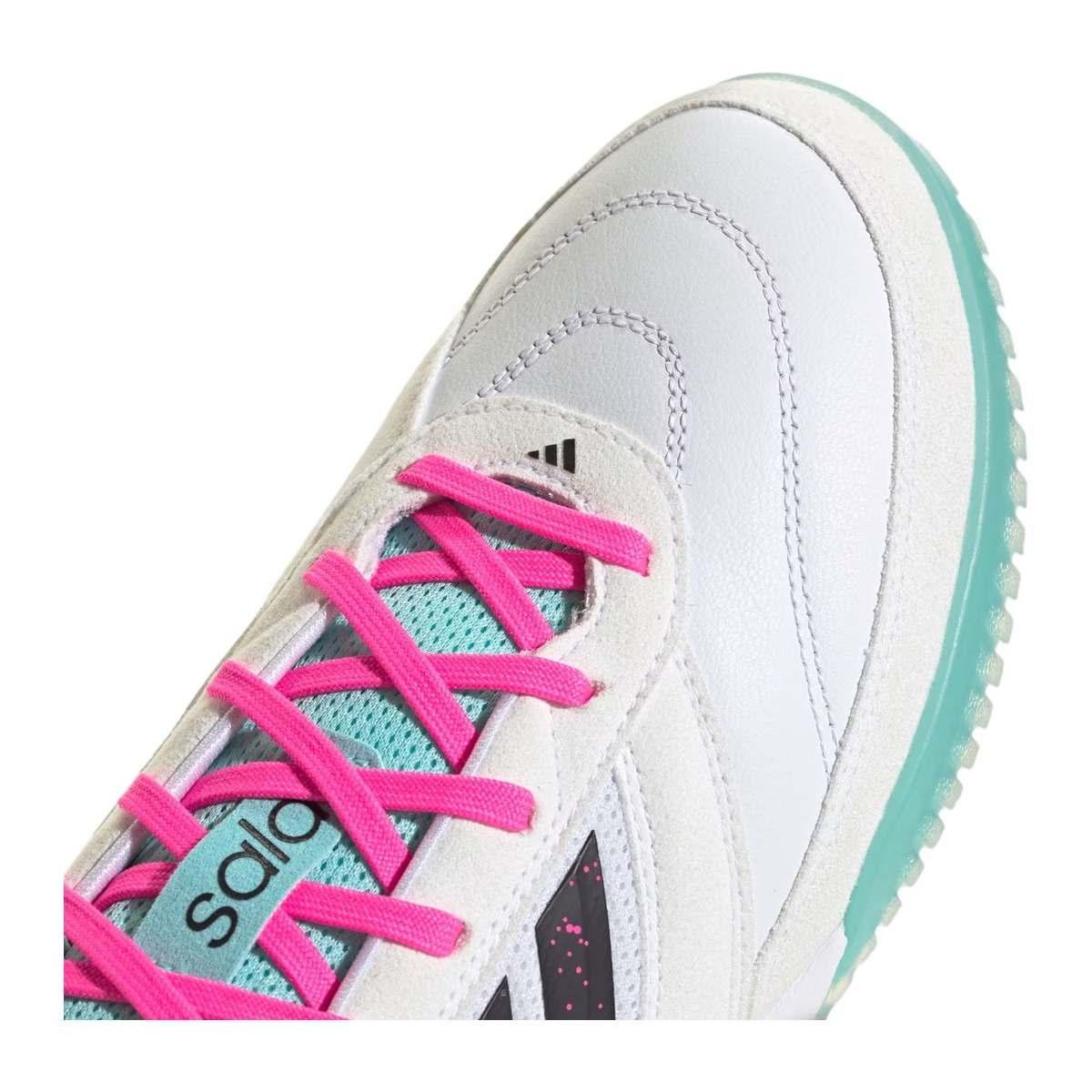 Adidas Top Sala Competition II Scarpe Calcetto Uomo Bianco/Azzurro/Fluo