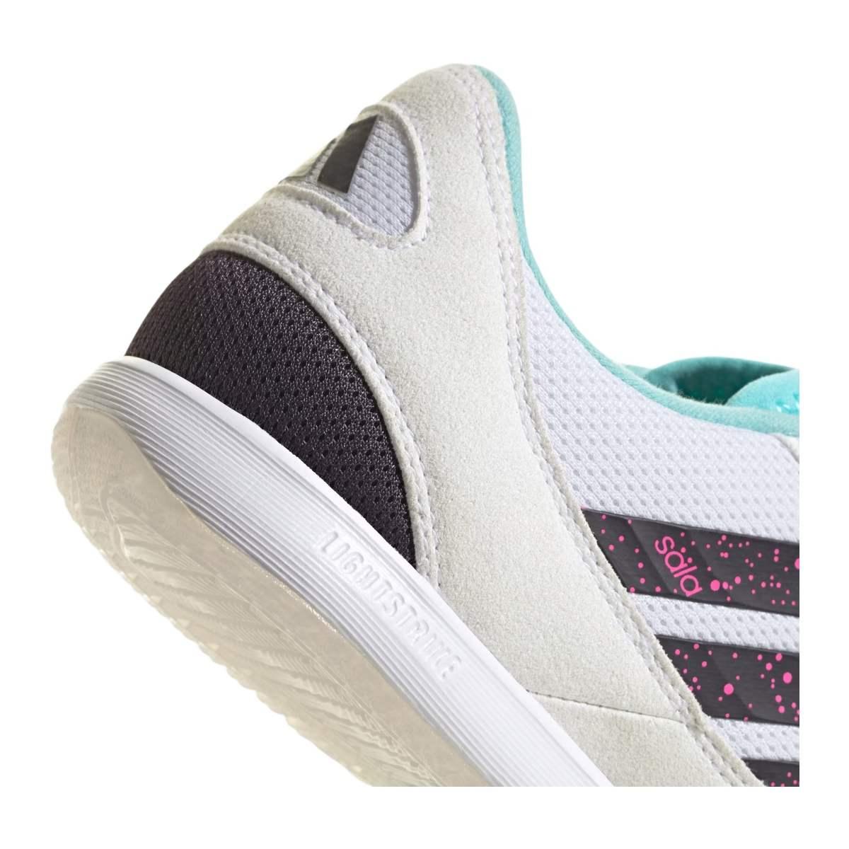 Adidas Top Sala Competition II Scarpe Calcetto Uomo Bianco/Azzurro/Fluo