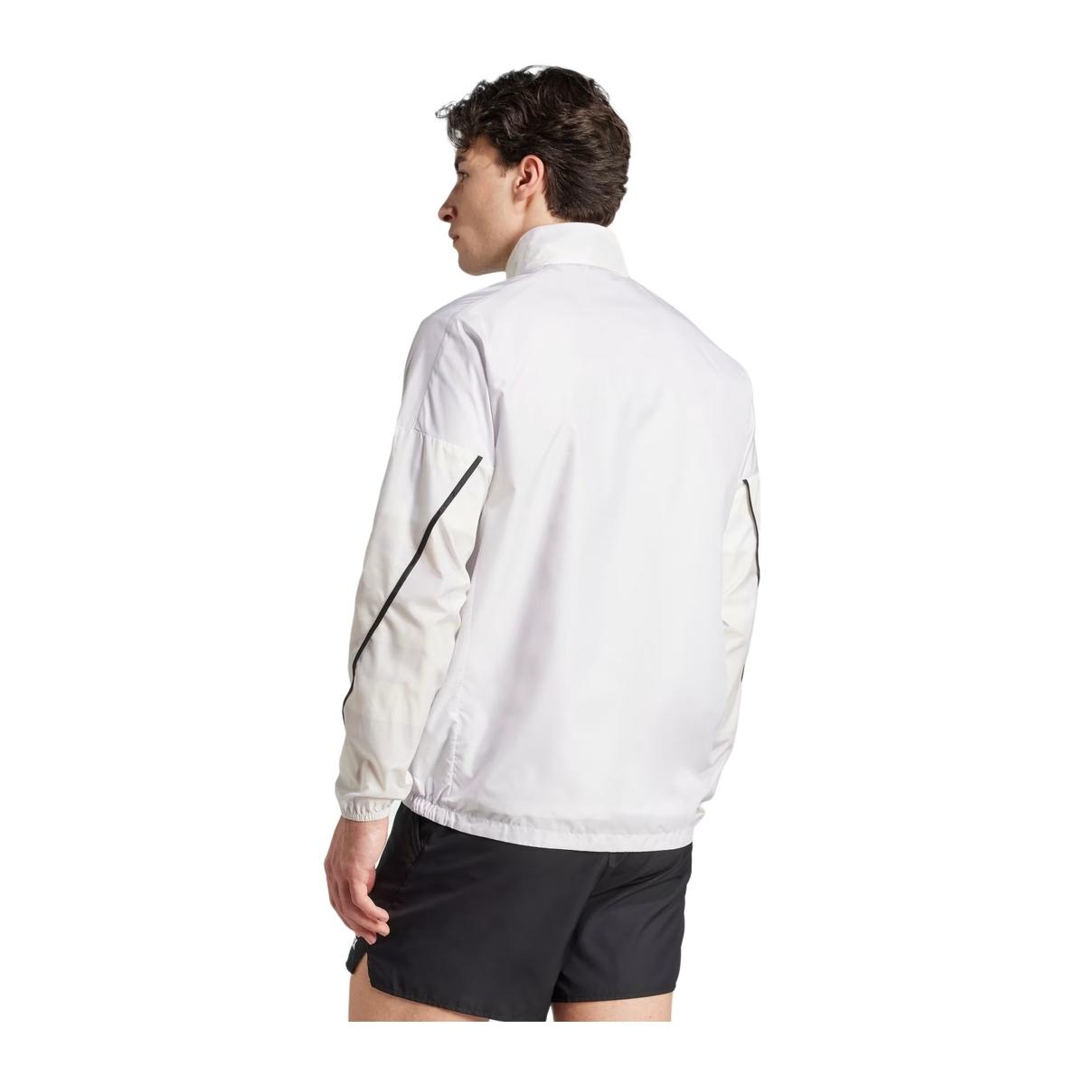 Adidas MT Print Wind Giacca Running Uomo Grigio/Bianco