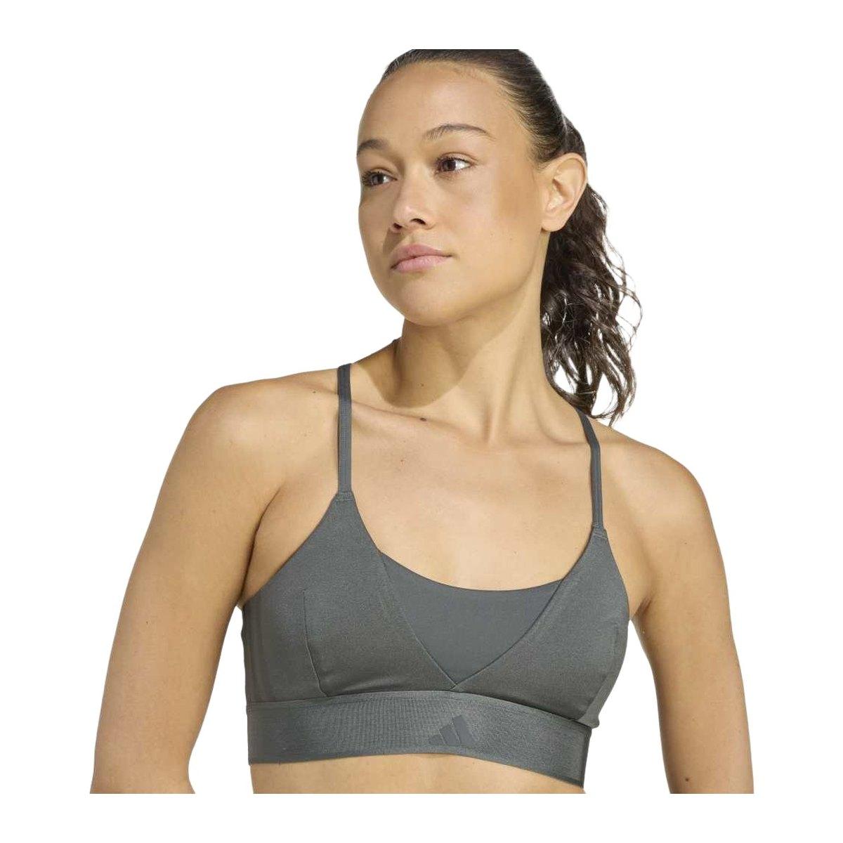 Adidas Hyg Shn Bralette Reggiseno Fitness E Training Donna Legivy/Grey