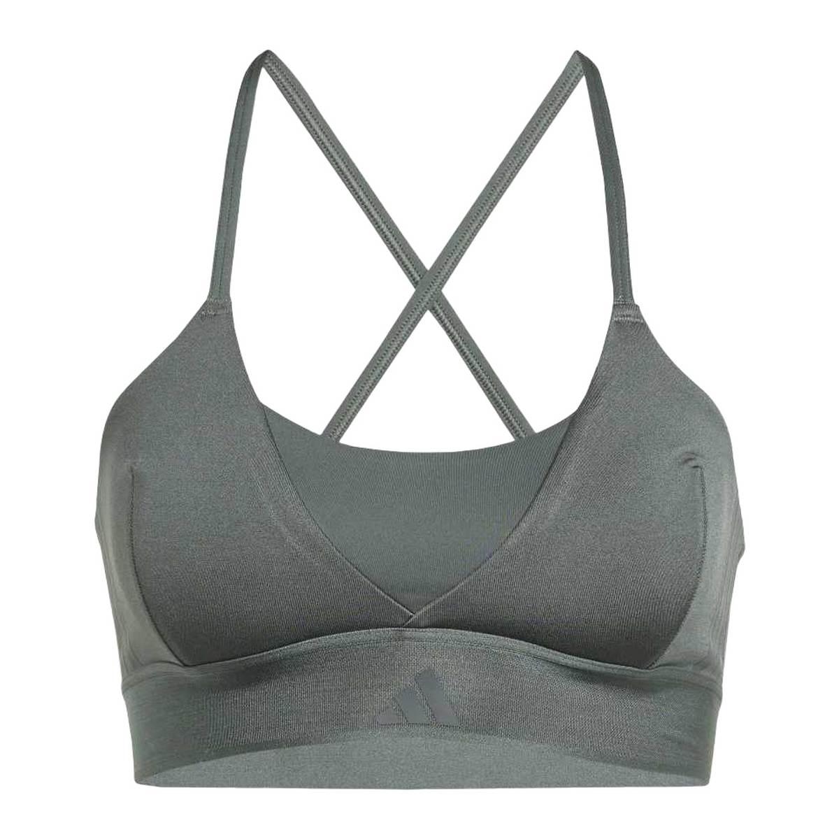 Adidas Hyg Shn Bralette Reggiseno Fitness E Training Donna Legivy/Grey