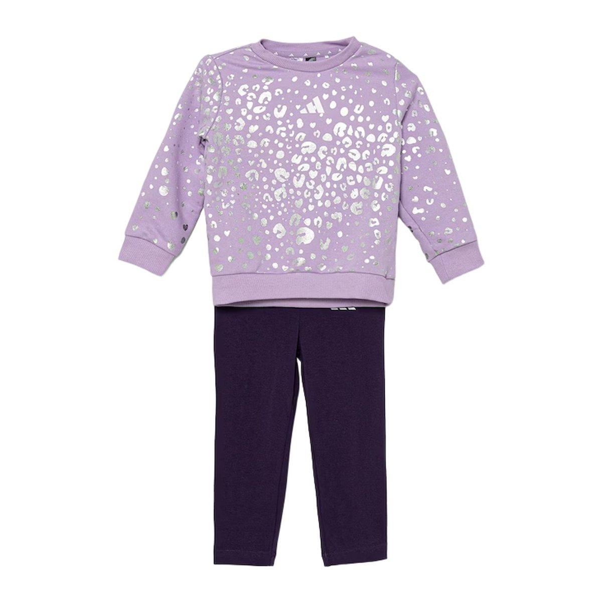 Adidas Inf Glam Set Powplu/Silvmt Tuta Fitness e Training Infant 0-3 Anni