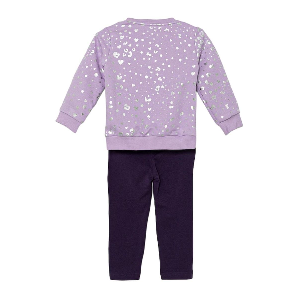 Adidas Inf Glam Set Powplu/Silvmt Tuta Fitness e Training Infant 0-3 Anni