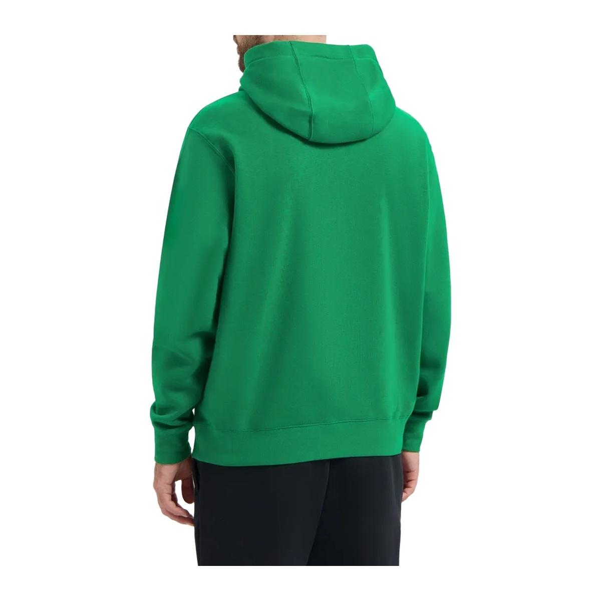 Nike Fleece Felpa con Cappuccio Fitness Uomo Verde