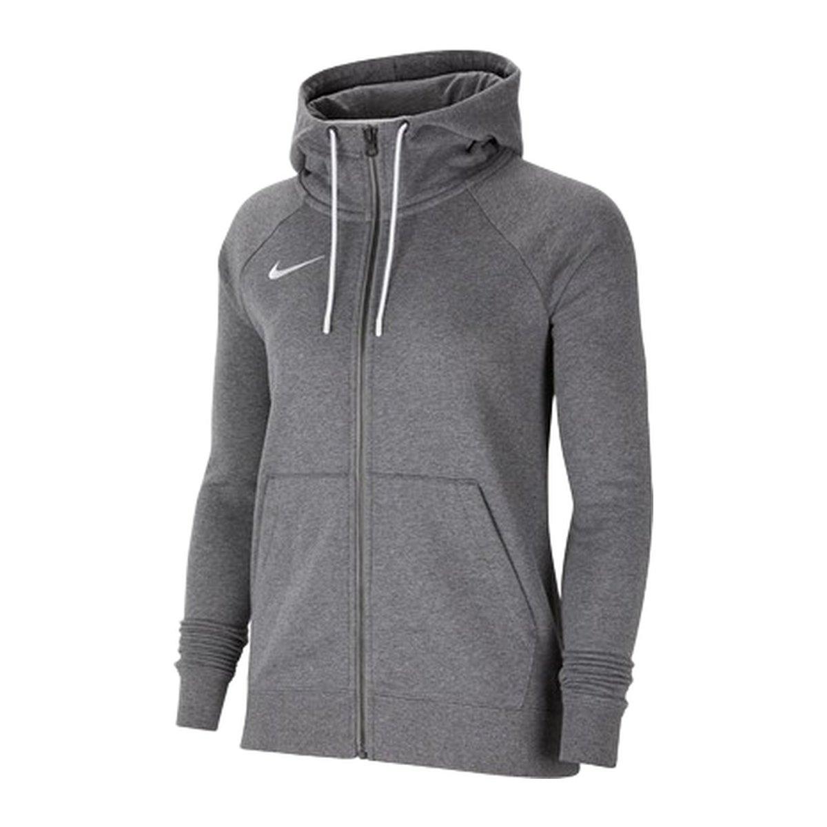 Nike Park20 Felpa con Cappuccio Full Zip Fitness Donna Grigio