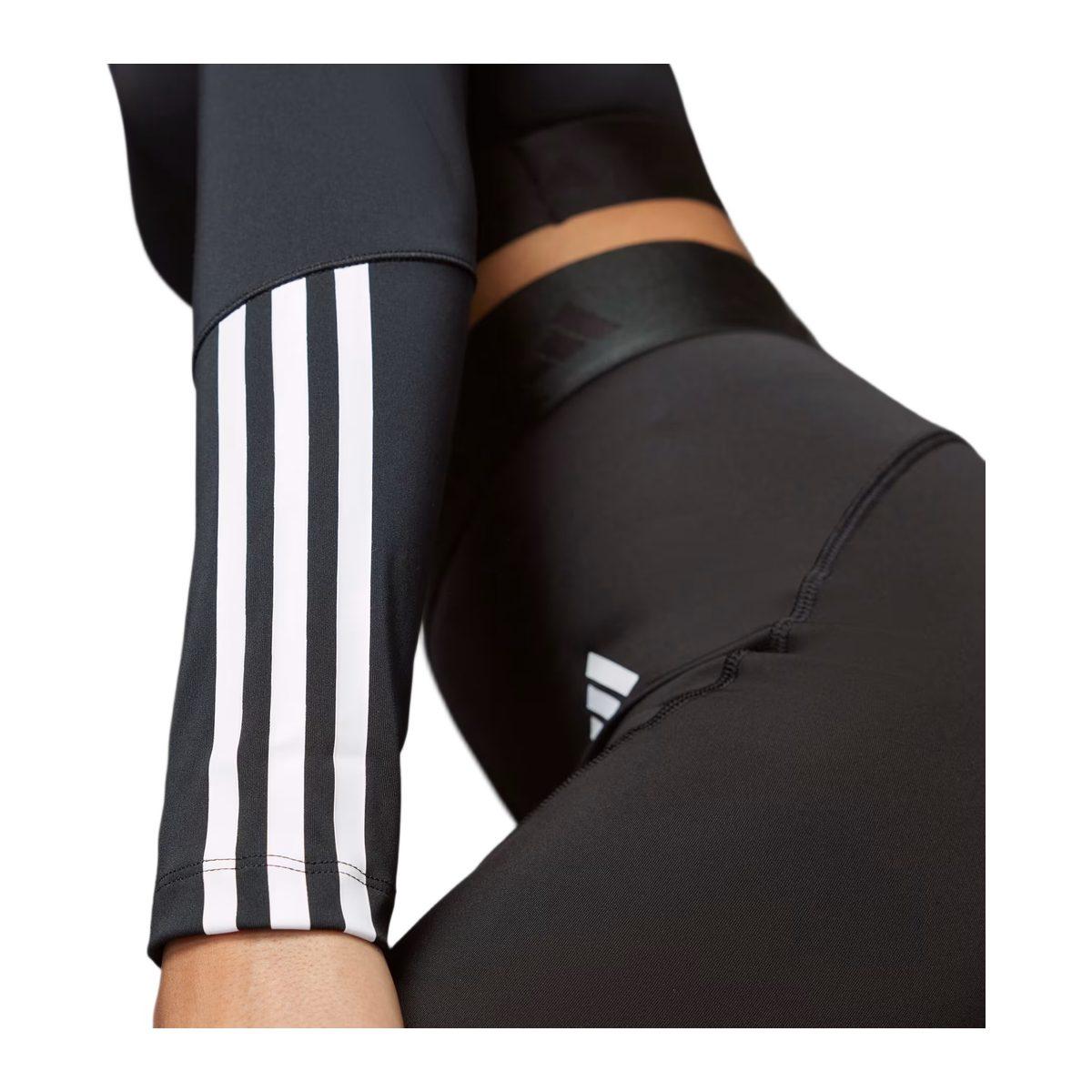 Adidas Hyperglam Cropped LS T-Shirt Maglia Fitness Donna