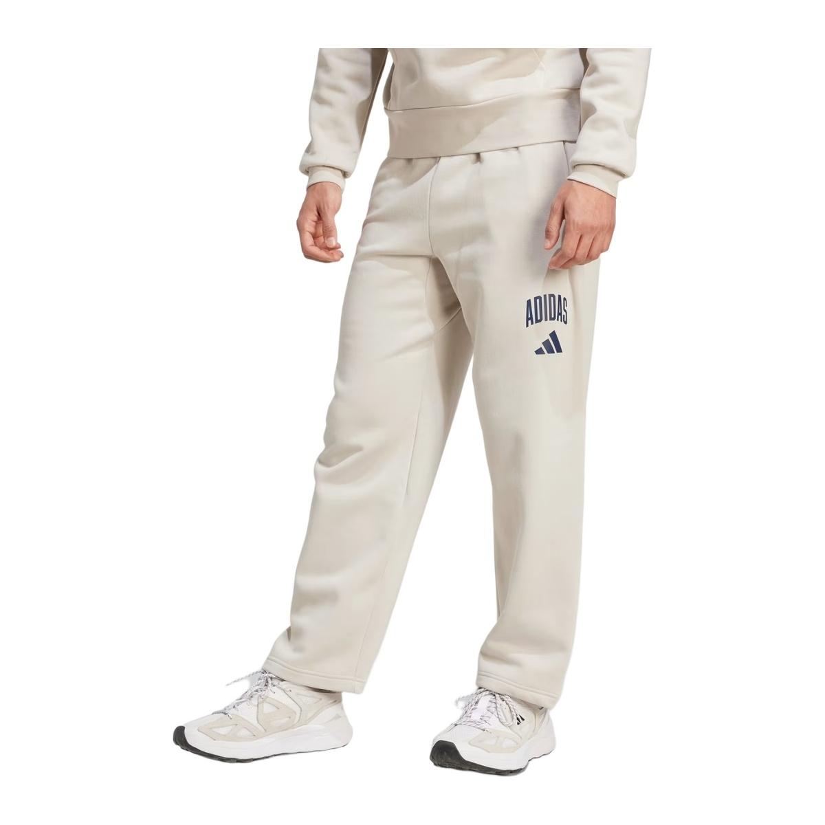 Adidas Pantaloni in Fleece con Vita Regolabile