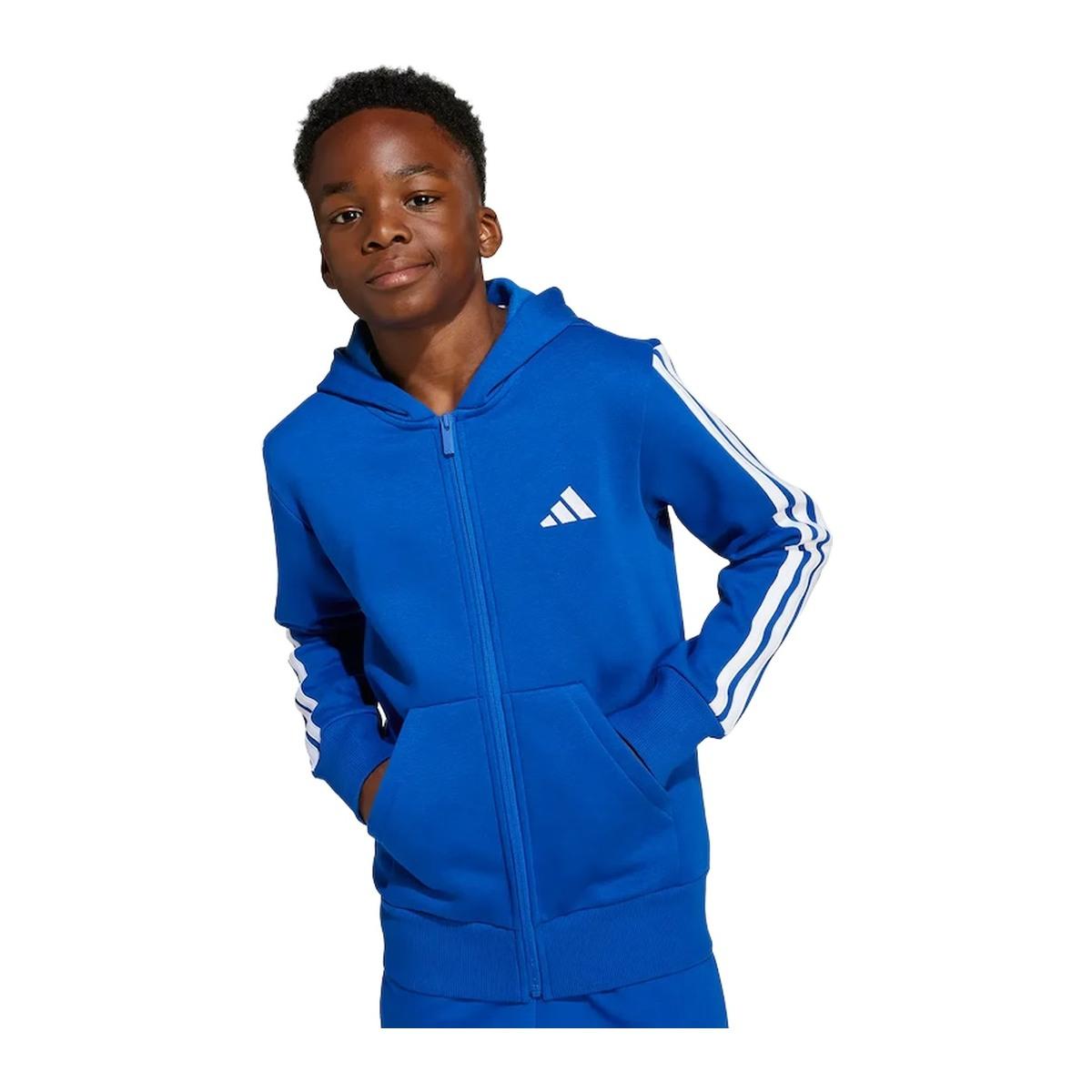 Adidas Giacca Felpa con Cappuccio Full Zip Bambini