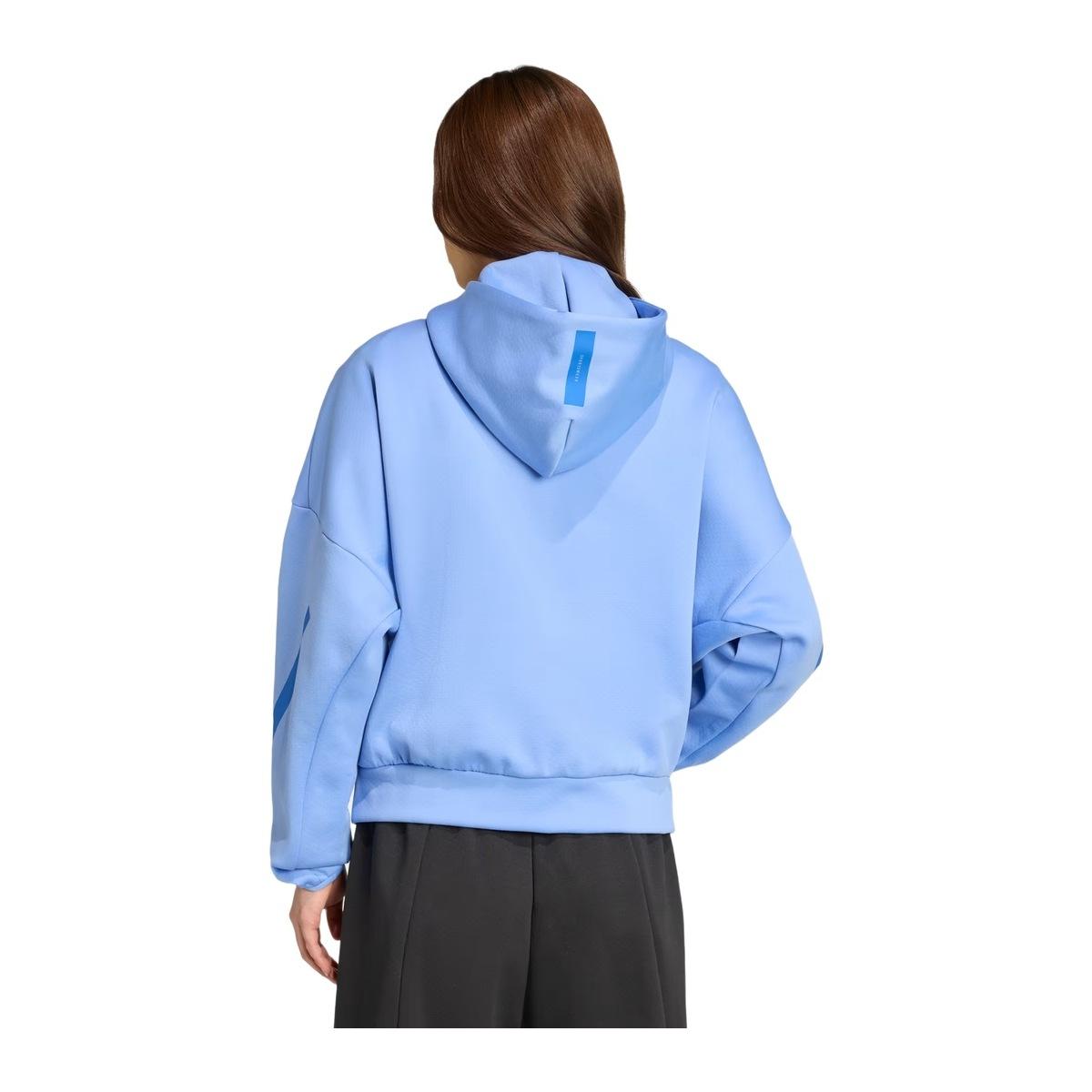 Adidas Felpa con Cappuccio Full Zip Donna