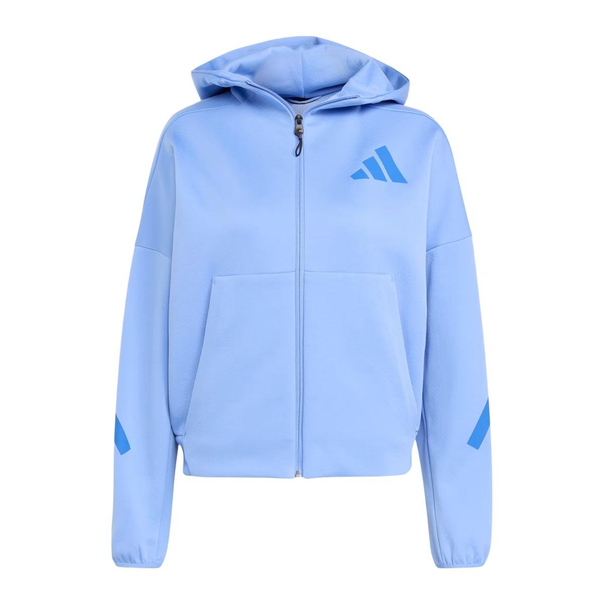 Adidas Felpa con Cappuccio Full Zip Donna