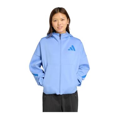 Adidas Felpa con Cappuccio Full Zip Donna