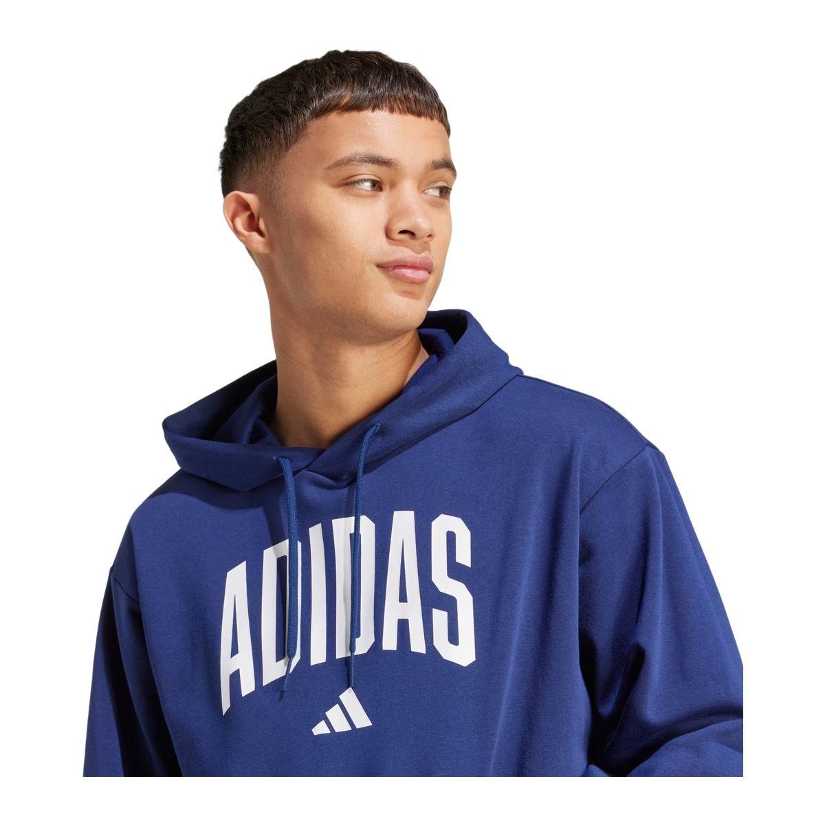 Adidas Collegiate Felpa con Cappuccio  in Fleece