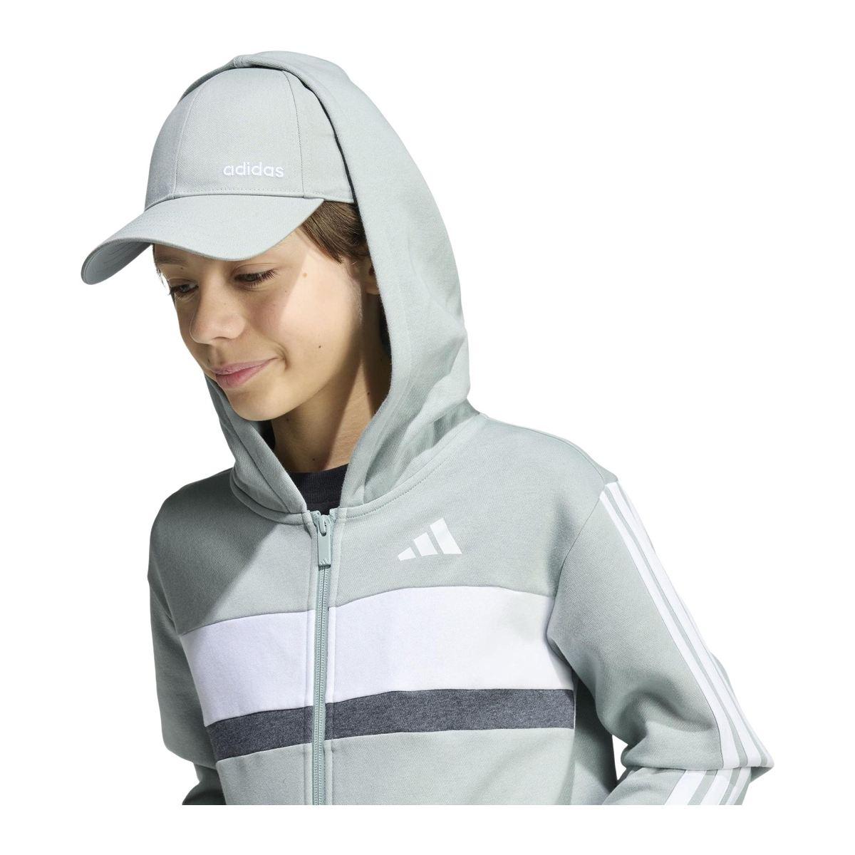 Adidas Junior Tiberio 3Stripes Colorblock Fleece Tracksuit Unisex