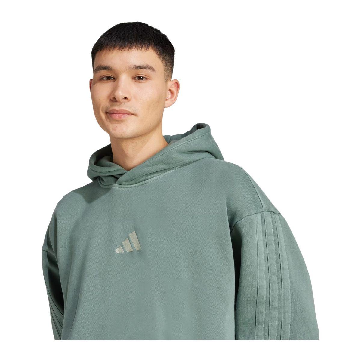Adidas All SZN Felpa con Cappuccio Uomo Fleece Washed Hoodie