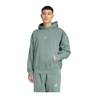 Adidas All SZN Felpa con Cappuccio Uomo Fleece Washed Hoodie