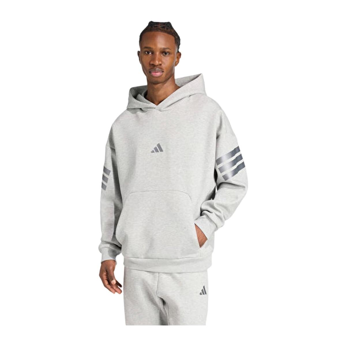 Adidas Felpa con Cappuccio Future Icons 3Stripes Uomo