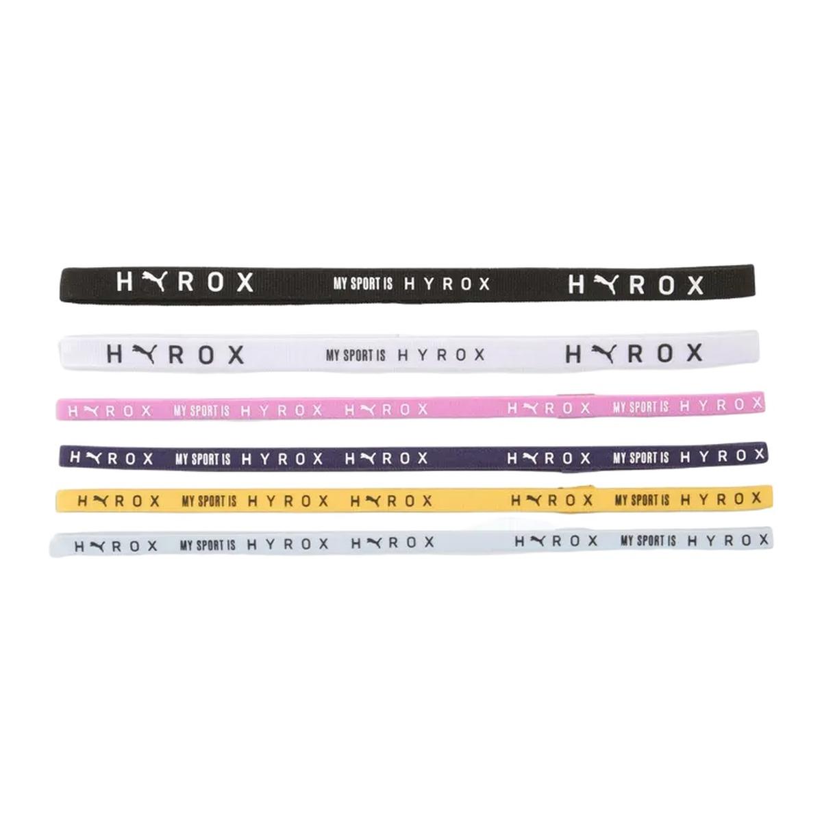 PUMA X HYROX Hairbands Fasce per Capelli (confezione da 6)