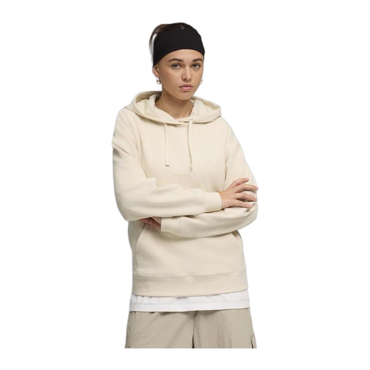 PUMA ESS ELEVATED Comfort Felpa con Cappuccio Donna