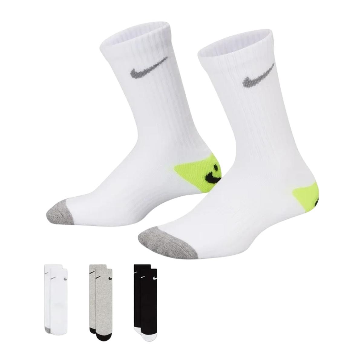 Nike Smiley Crew Calzini Bambini 6 Paia