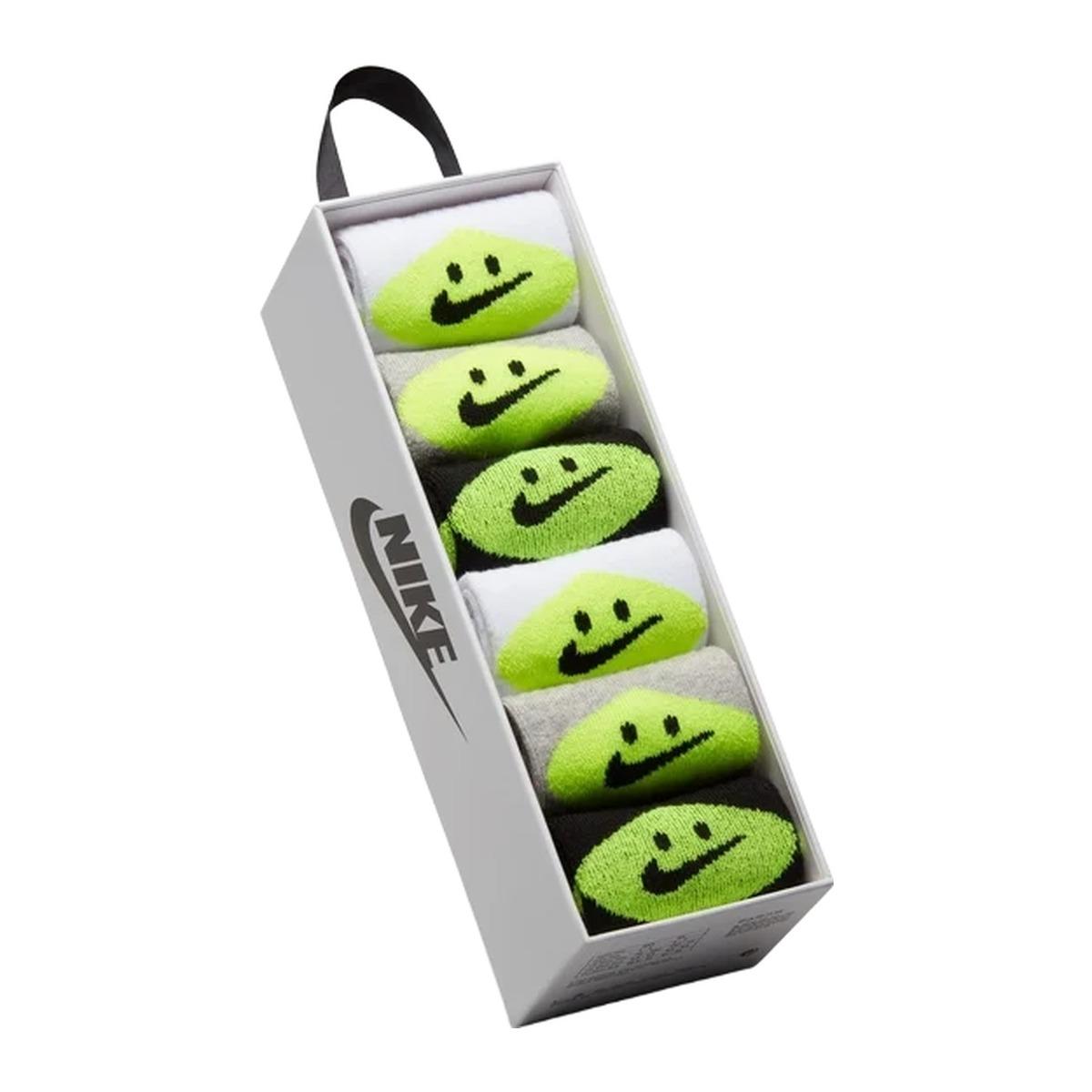 Nike Smiley Crew Calzini Bambini 6 Paia