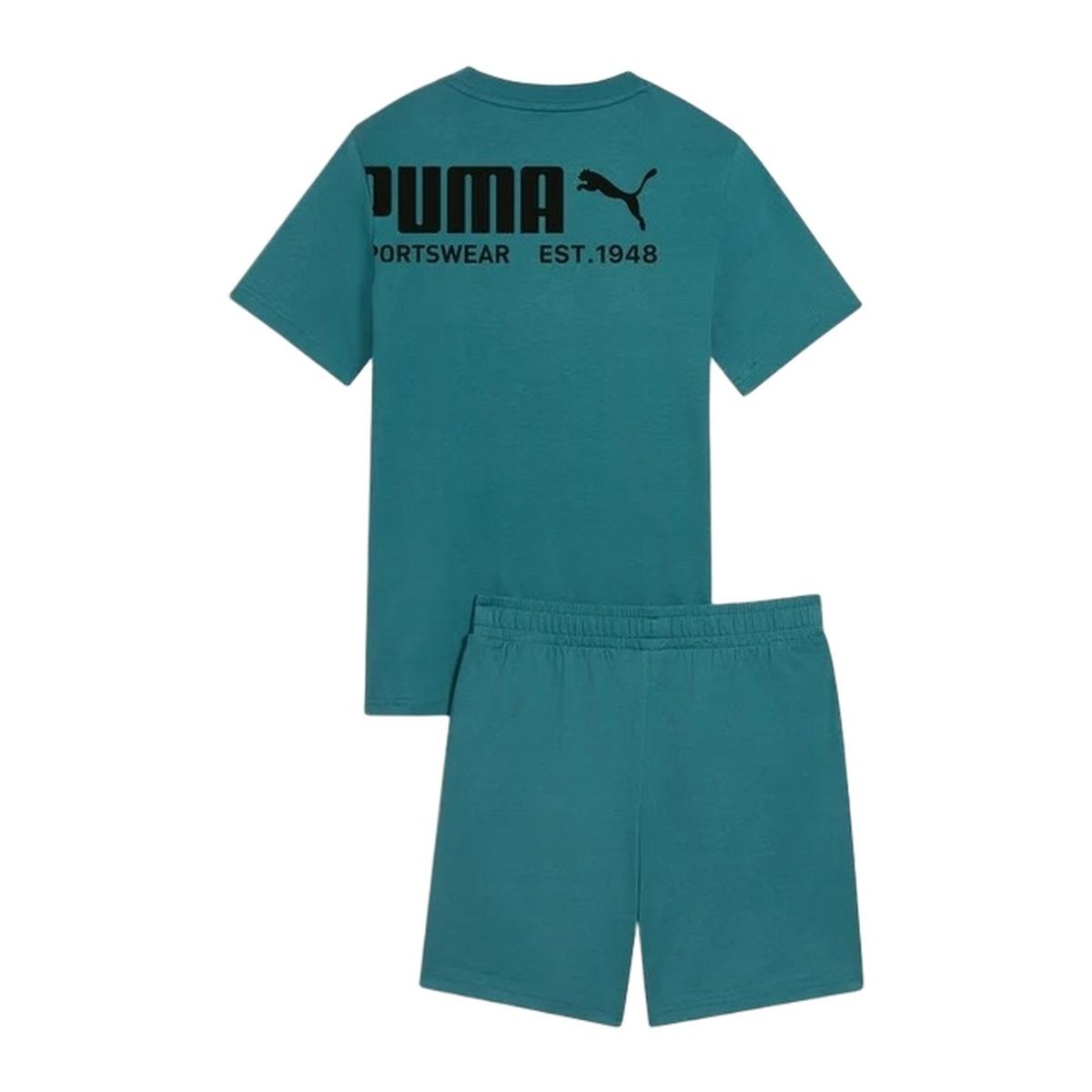 PUMA Sport Tee and Shorts Set Completo Bambini