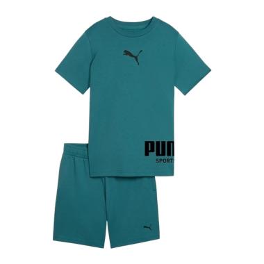 PUMA Sport Tee and Shorts Set Completo Bambini