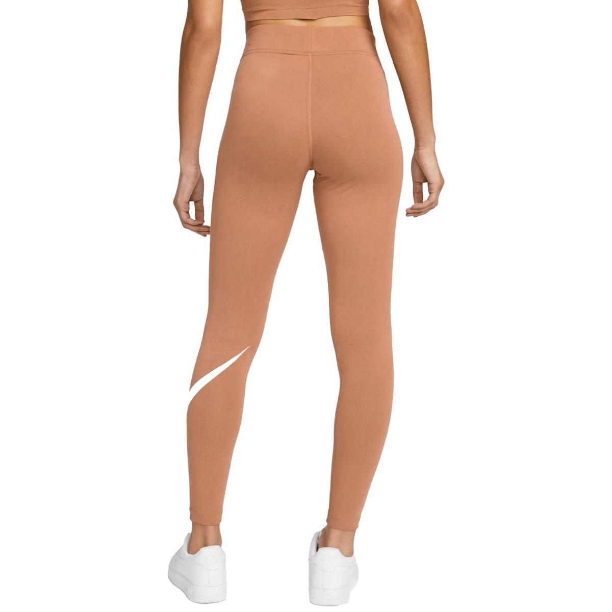 Leggins Donna Swoosh -  Brown/White
