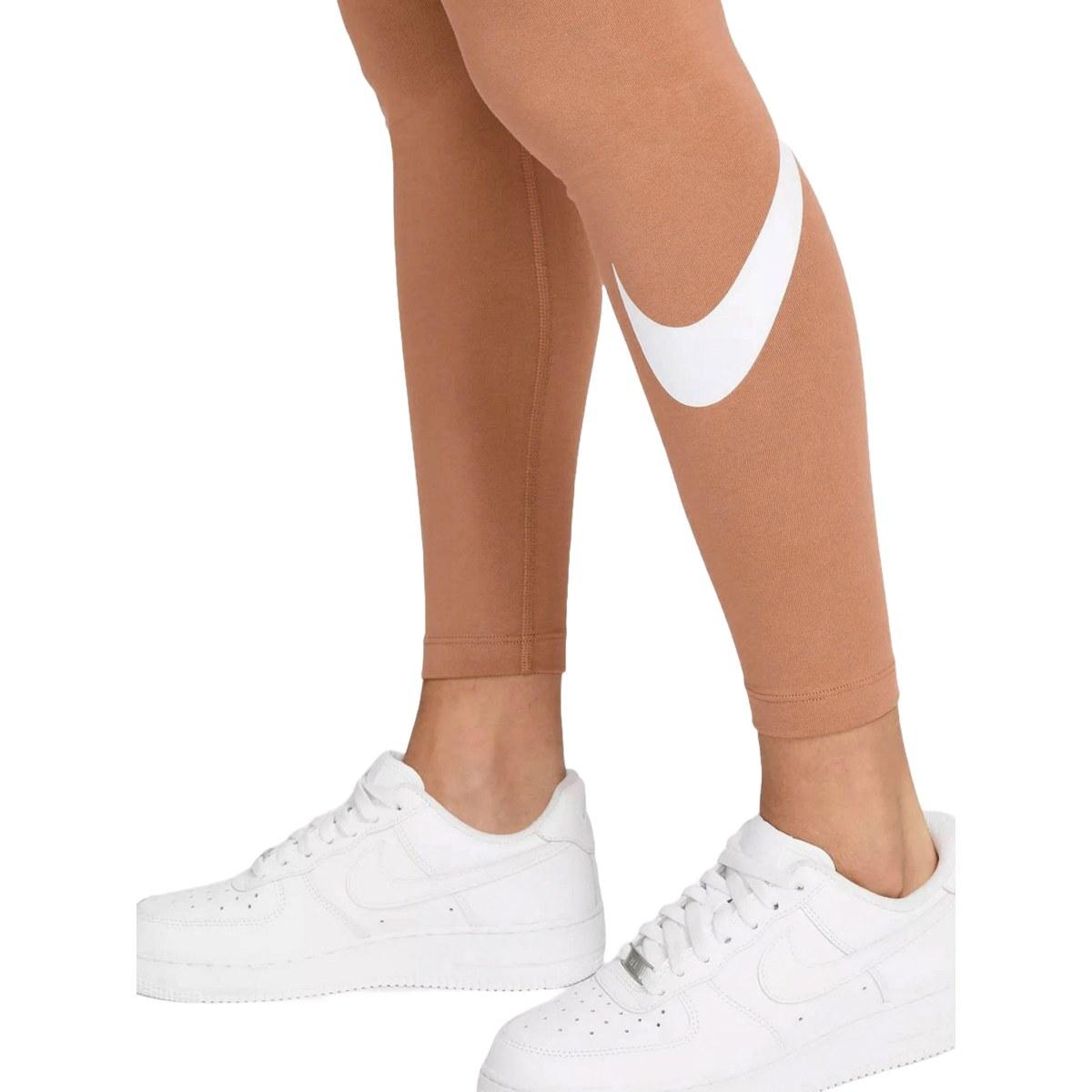 Leggins Donna Swoosh -  Brown/White