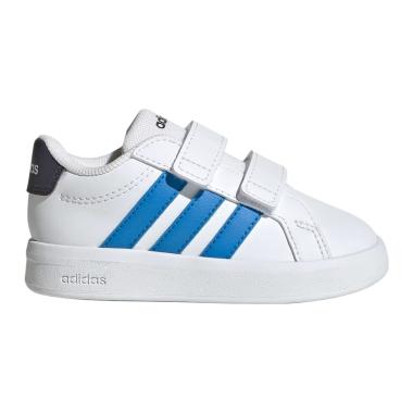 Adidas Grand Court 3.0 Sneakers Bambini con Chiusura a Strappo