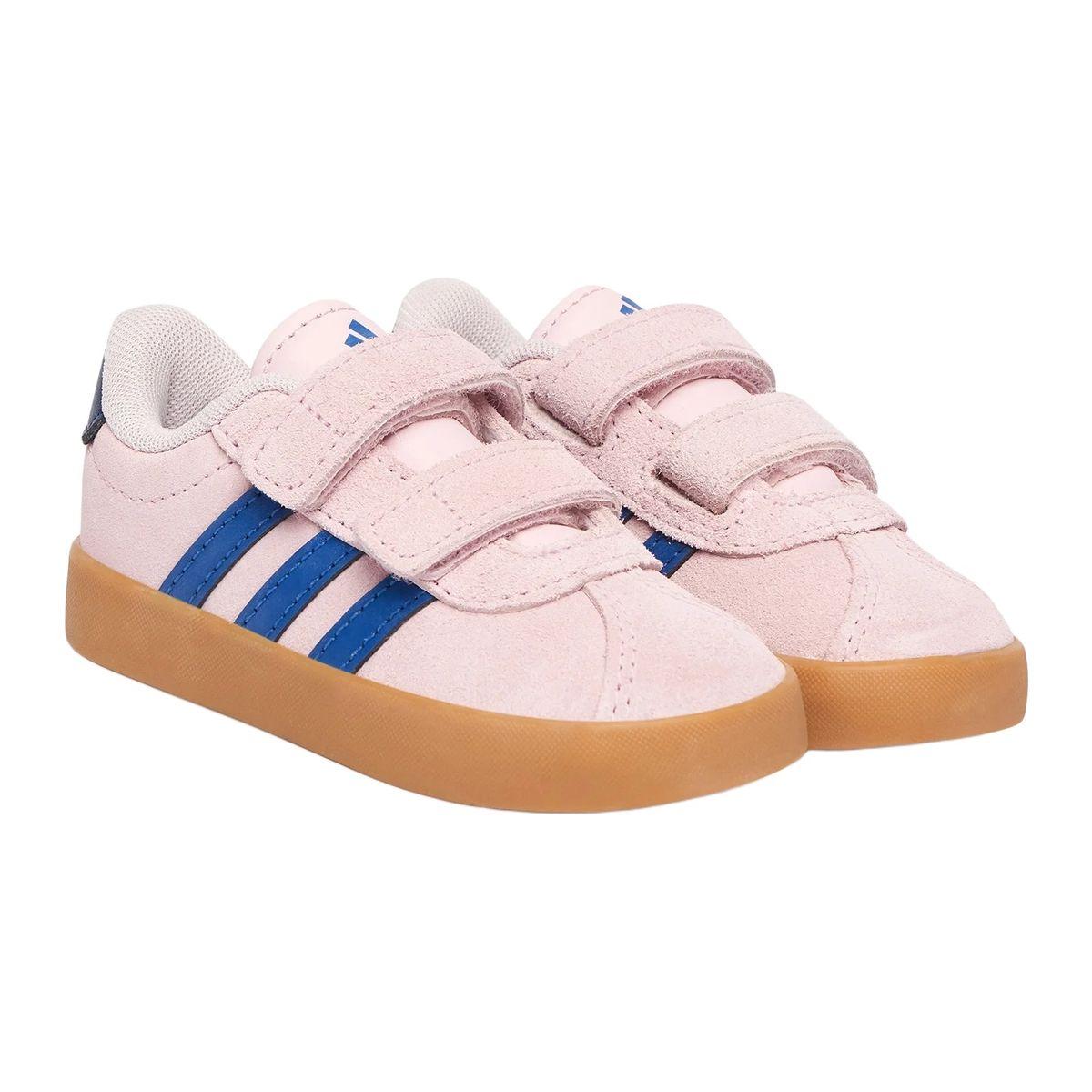 Adidas VL Court 3.0 Sneakers Bambino in Suede - immagine 2